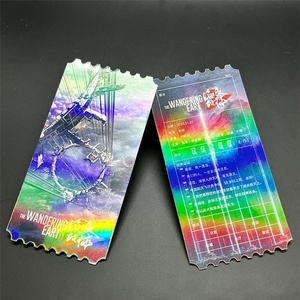 Billet <span class=keywords><strong>d</strong></span>'événement personnalisé avec impression anime et feuille <span class=keywords><strong>d</strong></span>'<span class=keywords><strong>or</strong></span> argentée - Product Image 6