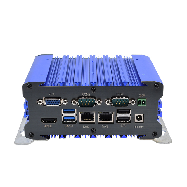 Dual Ethernet Ports Fanless Mini Pc with Rs232 Mini Pc With PCI Slot X86 CPU J4125 CAN BUS DDR4 Memory Mini Industrial Pc