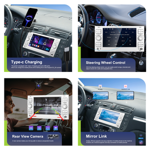 Podofo 7" 4+64GB for Ford Android Car Radio <b>Wireless</b> CarPlay Android Auto WiFi GPS BT EQ Type-C EU Stock - Product Image 3