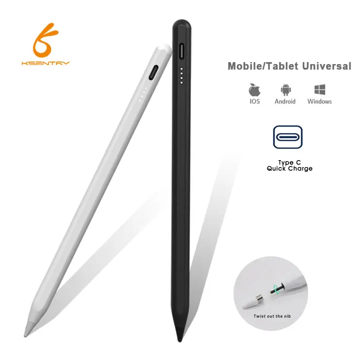 Universal Custom Logo Capacitive Touch Screen China Metal Active Tablet Magnetic Stylus Pen For Ipad And Android