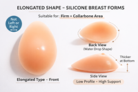 Formes mammaires artificielles en silicone personnalisées grande taille coussin d'allaitement imperméable femmes prothèses mammaires pour la natation