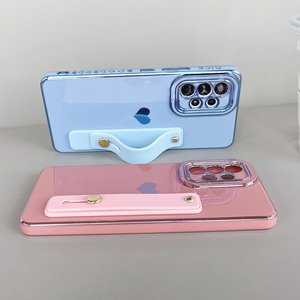 Custodia di lusso con rivestimento laterale Love Heart per telefono cellulare custodia da polso per Samsung per Galaxy S23 S22 Ultra S20 FE S21 Plus A52 <span class=keywords><strong>A53</strong></span> - Product Image 2