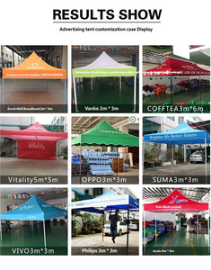 Tente publicitaire pop-up extérieure de luxe personnalisée multi-tailles en Oxford 600D 10x10 pieds avec panneau d'activités - Product Image 5