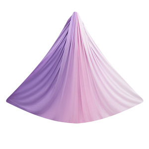 Meilleur hamac de yoga aérien anti-gravité balançoire <span class=keywords><strong>lit</strong></span> de yoga volant de couleur dégradée avec faible étirement en nylon durable - Product Image 6