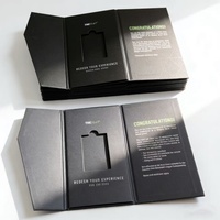 Boîte de rangement personnalisée pour cartes VIP à trois volets - Emballage rigide vert de luxe pour billets de sport, bons de réduction