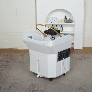 Bac à shampoing mobile compatible avec tous types de tables de massage, spa capillaire pour salons de beauté, utilisé dans les salons de beauté, de coiffure et de massage - Product Image 6