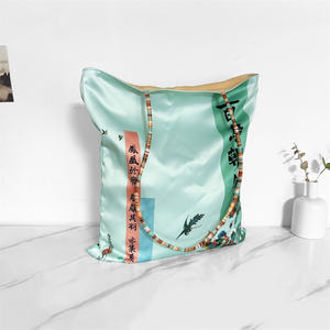 Bolsa de Compras Reutilizable de Gran Capacidad, Resistente, con Cierre de Cremallera Impermeable, Decoración Bordada y Forro de Poliéster - Product Image 1