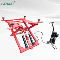 Pont élévateur hydraulique mobile à ciseaux double vérin de 3000 kg pour véhicules, avec système de sécurité portable pour atelier 4S