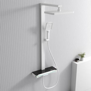 Ensemble <span class=keywords><strong>de</strong></span> douche mural carré haut <span class=keywords><strong>de</strong></span> gamme en laiton avec mitigeurs et système <span class=keywords><strong>de</strong></span> douche – <span class=keywords><strong>Prix</strong></span> usine - Product Image 1