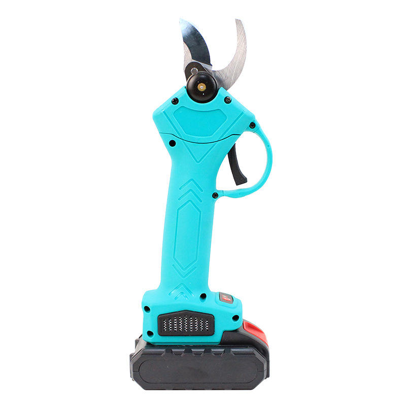 Electric Cordless Power Pruning Shears 2.5cm Garden Fruit Tree Rechargeable Lithium Battery with Safety Switch