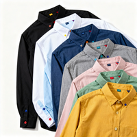 Chemise à manches longues en tricot de coton Supima doux pour homme-Acceptez l'impression et la broderie personnalisées pour une identité unique