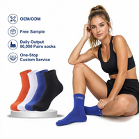 Chaussettes de sport professionnelles tricotées standard Famous-County ODM pour hommes et femmes, respirantes, pour basketball et badminton, avec semelle à ressort