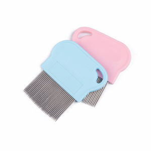 Brosse pour animaux de compagnie peigne à grille en acier inoxydable enlever les puces broche poils de chien peigne à aiguille de toilettage - Product Image 1