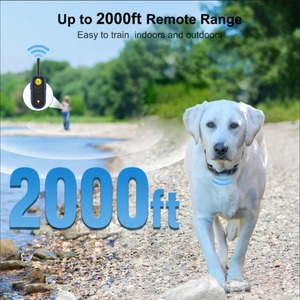 Collier de dressage pour chien rechargeable et étanche avec écran LCD, portée 1600 m, <span class=keywords><strong>anti</strong></span>-<span class=keywords><strong>aboiement</strong></span>, collier de choc pour animaux de compagnie - Product Image 4