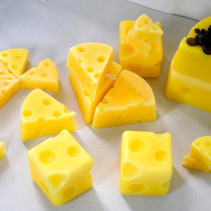 قالب سيليكون ثلاثي الأبعاد عالي الجودة على شكل جبنة من تايمزروي، قالب ألعاب طعام لطيف، قالب كعك واقعي للفنون والحرف اليدوية والديكورات وصناعة الشموع - Product Image 6