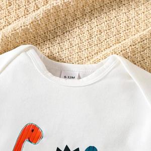 Bé Trai S Thời Trang Mùa Hè Cotton 3 Bộ Quần Áo Leo Núi Tay Ngắn In Hình Khủng Long Thoáng Khí Bộ Quần Mũ - Product Image 3