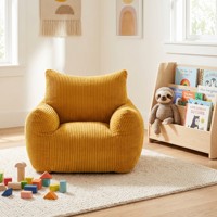 VERNSSY Canapé enfant en tissu tufté au design moderne et minimaliste, rembourré en mousse, pouf pour enfants, idéal pour les petits espaces, utilisation en salon, garantie 5 ans