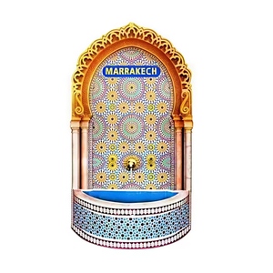 Aimant de réfrigérateur personnalisé en polyrésine 3D, motif fontaine marocaine et arche marocaine, souvenir de Marrakech, vente en gros directe usine - Product Image 1