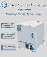 Horno de mufla, horno de laboratorio industrial para pruebas de materiales, componentes electrónicos y cenizas de atmósfera controlada de plástico