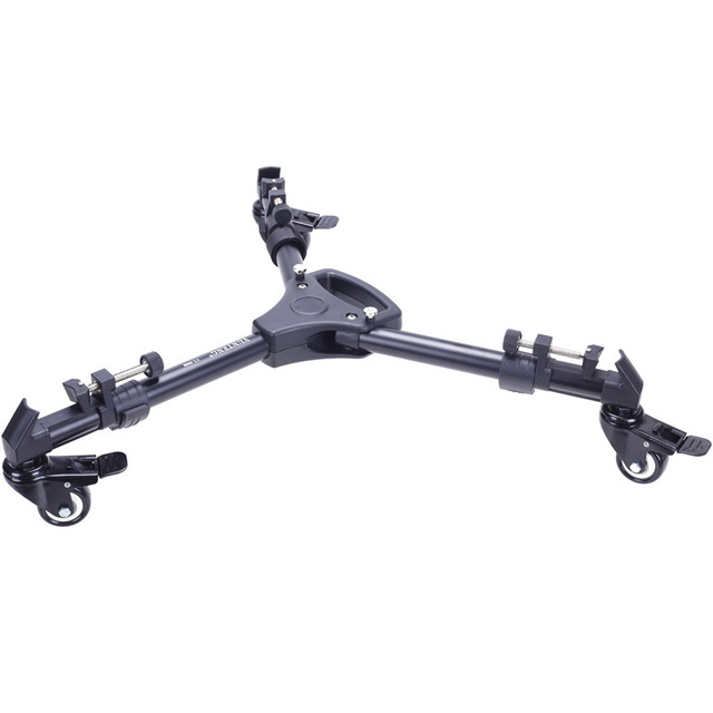 YUNTENG 900 Aluminium Alloy Universal Camera Tripod Foot Wheel Camera Tripod Dolly Stand Base