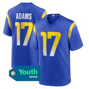 เสื้อเด็กทีมลอสแอนเจลิส 12 ปูก้า นาควา 17 ดาวันเต อดัมส์ 9 สแตฟฟอร์ด 8 #   เสื้อฟุตบอลอเมริกันแบบเย็บติดลายพิเศษ รุ่นลิมิเต็ดจากอเมริกา - Product Image 3