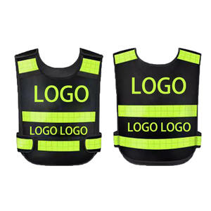 थोक काले चिंतनशील सुरक्षा बनियान गर्म दबाव के साथ ट्रैफिक गश्ती उच्च गति वाले अनुकूलन लोगो के साथ उच्च गति - Product Image 4