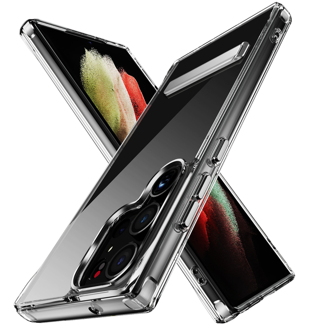 Shockproof Transparent Slim Clear Case Mobile Phone Bags & Cases for Samsung S23 Ultra With Stand