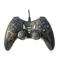 Manette de jeu filaire USB pour ordinateur, contrôleur PC, jeux d'arcade, joystick King of Fighters avec vibration