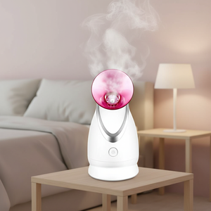 <span class=keywords><strong>Vaporizador</strong></span> Facial Portátil de <span class=keywords><strong>Ozono</strong></span>, <span class=keywords><strong>Vaporizador</strong></span> Eléctrico Profesional para el Hogar con Lámpara UV, Spray Frío y Caliente Nano, Hidratante y Limpiador Profundo - Product Image 1