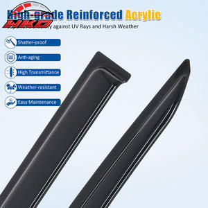 Pare-soleil et pare-pluie en acrylique pour Ford Maverick 22-26, visières de fenêtre fines, protection latérale des portières de voiture, 4 pièces - Product Image 4