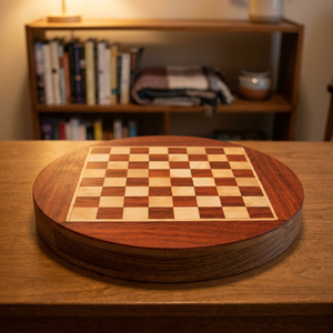 Juego DE MESA DE AJEDREZ magnético redondo de diseño personalizado - Product Image 1