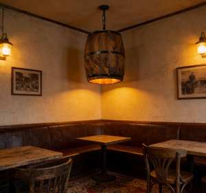 Lustre <span class=keywords><strong>en</strong></span> <span class=keywords><strong>bois</strong></span> de baril de vin suspendu, style industriel rustique vintage, LED, lumière blanc chaud, pour la maison, la cuisine, le restaurant, le bar - Product Image 6