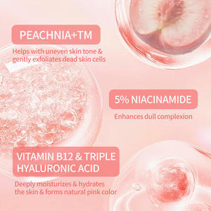 Sérum Visage Hydratant et Éclaircissant à Marque Blanche avec Extrait de Pêche et Acide Hyaluronique 30ml pour Peaux Grasses et Teint Irrégulier - Product Image 6