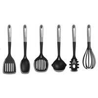 Ensemble de 6 ustensiles de cuisine antiadhésifs, outils de cuisson résistants à la chaleur, ustensiles de service pour la maison, le restaurant et la restauration