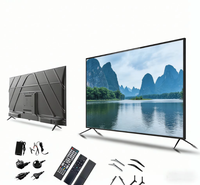 Téléviseur intelligent LED 4K Android de haute qualité, best-seller, 55, 60, 65, 75 pouces, avec connectivité Wi-Fi