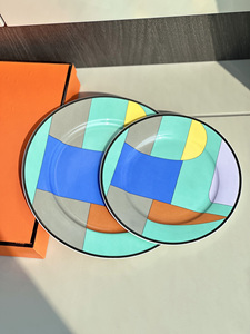 จานอาหารและชุดอาหารลายม้าหรูหราสไตล์ยุโรปแบบใหม่ - Product Image 2