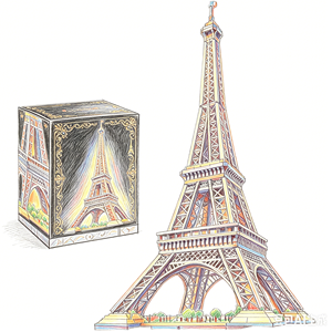 Set de Bloques de Construcción Arquitectónicos Torre Eiffel de París 1:8, Plástico ABS, Alta Dificultad, Modelo DIY en Caja para Adultos Unisex - Product Image 2