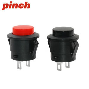 Pinch R13-507 Push <b>Button</b> Switch 16mm Round Non Locking Self Resetting Industrial Control PCB Terminal - Product Image 1