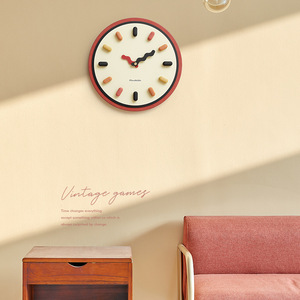 Wall <b>Clock</b> Round Battery Powered Single Face Jumping Seconds Movement For Living Room Home Decor - Product Image 2
