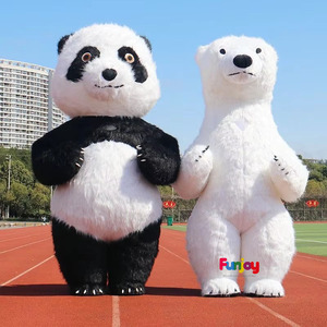 <span class=keywords><strong>Costume</strong></span> da Mascotte <span class=keywords><strong>Panda</strong></span> Gonfiabile 2/2,6/3 Metri per Adulti, Senza Batteria 12V - Product Image 2
