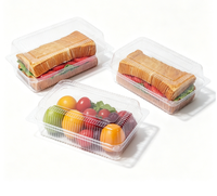 Boîtes d'emballage personnalisables en PVC recyclé thermoformé pour macarons, sushis et fruits