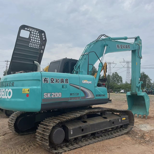 Used Kobelco SK200 Hydraulic Crawler Excavator 20 Ton Secondhand <b>Digger</b> for Construction Earthmoving Farm Work - Product Image 1