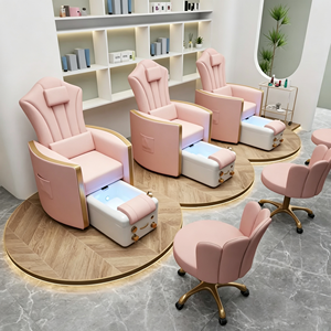 Chaise de manucure de haute qualité, chaise de pédicure électrique de luxe, chaise de massage rose, chaise de pédicure et de manucure - Product Image 6