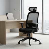 Chaise de bureau pivotante moderne et confortable de luxe, avec dossier en maille et hauteur réglable, fabriquée sur mesure à Foshan, Chine, en vente