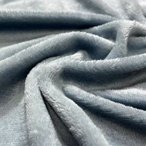 Оптовая Продажа с фабрики, односторонняя супер мягкая теплая трикотажная однотонная 100% Полиэстеровая фланелевая флисовая ткань для одеяла 170 г/м2 - Product Image 4