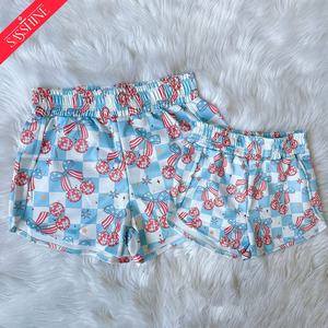 Custom Kids Fourth of July <strong>Shorts</strong> <strong>Patriotic</strong> Mom and Me Highwaist <strong>Shorts</strong> Womens Sports Printed <strong>Shorts</strong> - Product Image 3