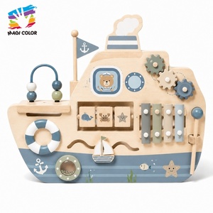 Nouvel ensemble de jeu en bois <span class=keywords><strong>Jurassic</strong></span> <span class=keywords><strong>World</strong></span> avec figurines, jeu d'imitation pour enfants, parc à dinosaures avec explorateur et véhicule W06A746 - Product Image 4