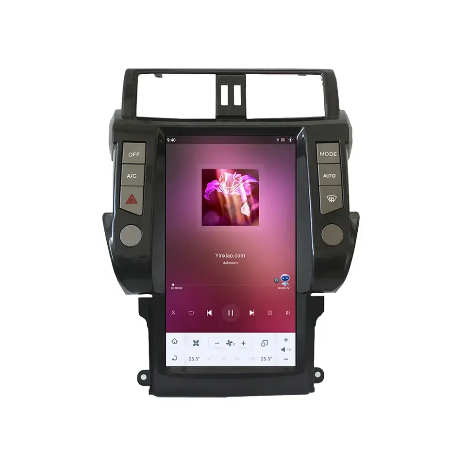 8+256G 8cores Tesla Radio Car GPS Navigation Android Car Head Unit Multimedia Player For Toyota Land Cruiser Prado 2010--2013