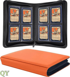 YY Carpeta Personalizada De 4 Bolsillos Para Toploader Con Cremallera Álbum De Cartas Tamaño 3x4 Para Colección - Product Image 1