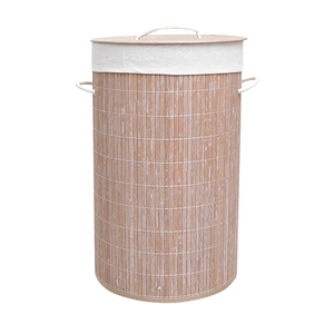 New Arrival có thể gập lại Polyester & tre giặt giỏ đầy màu sắc sắt cản trở với biểu tượng tùy chỉnh cho quần áo tổ chức - Product Image 1